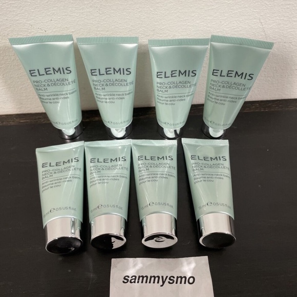 8x Elemis Pro Collagen Neck & Decollete Balm 0.5 oz /15mL Travel Size - Picture 2 of 3